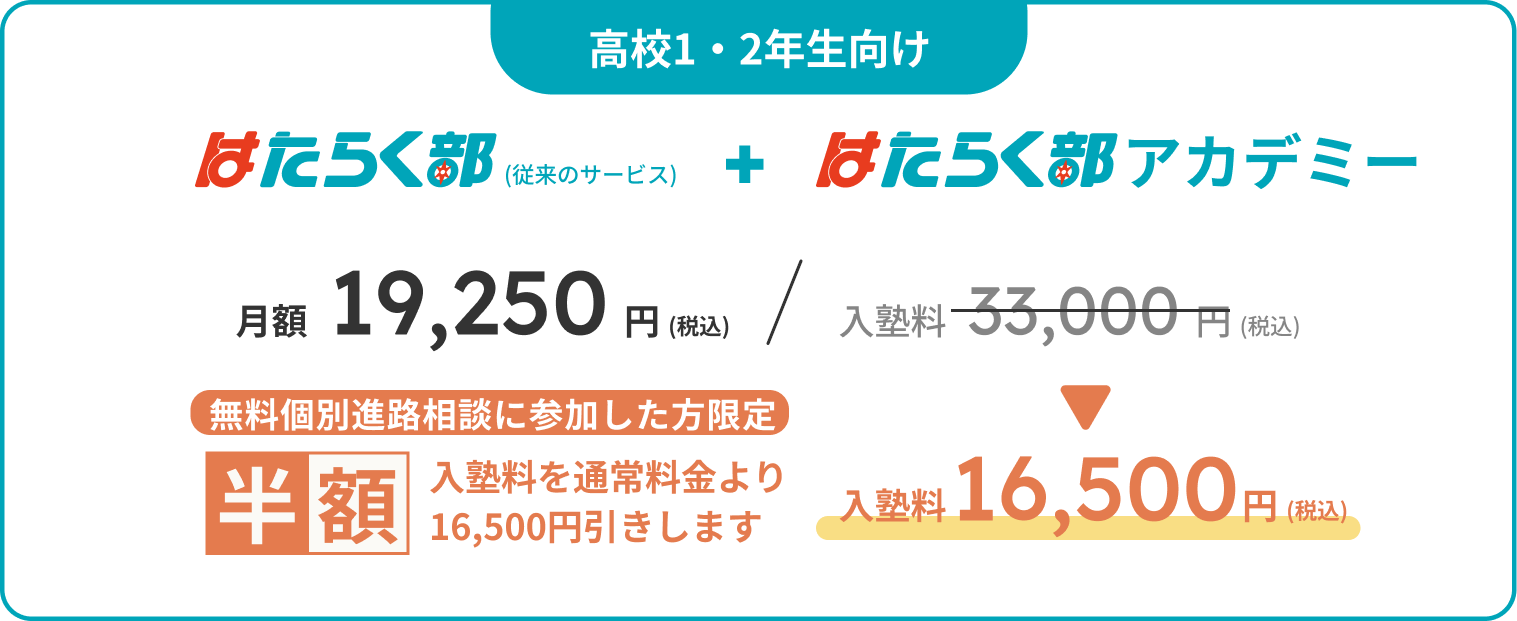 リーズナブルな料金設定1